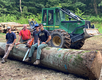 The FNR forestry interns and Don Carlson at SIPAC