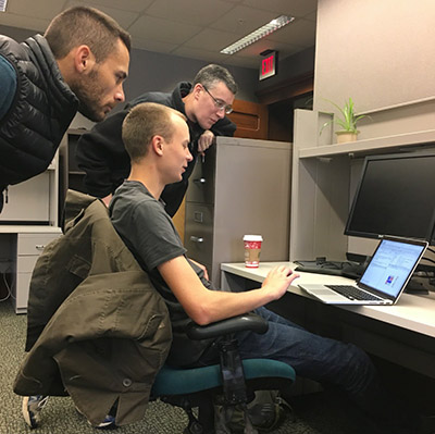 Ken Kellner at a computer