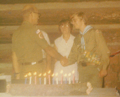 Dr. John Kershaw at his Eagle Scout celebration