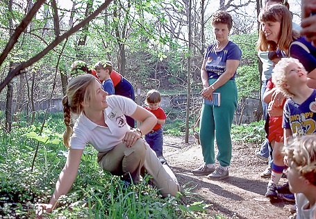 Mary Cutler with children