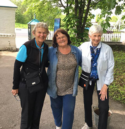 Meadows with two female friends in 2017.