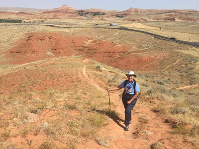 BJ Meadows hiking in 2017