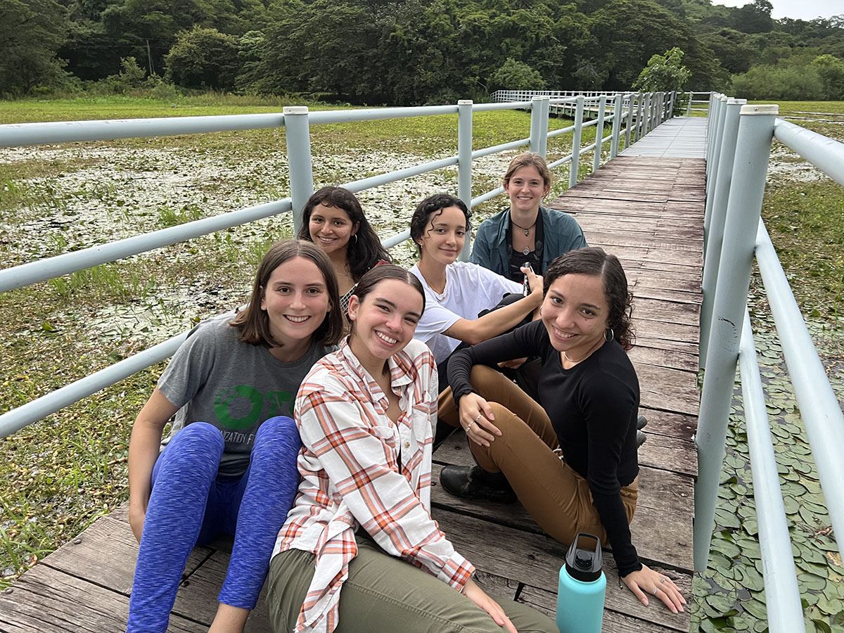 Arlene Polar Pineiro with some of her OTS classmates