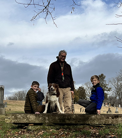 Dr. Joe Robb with his grandsons