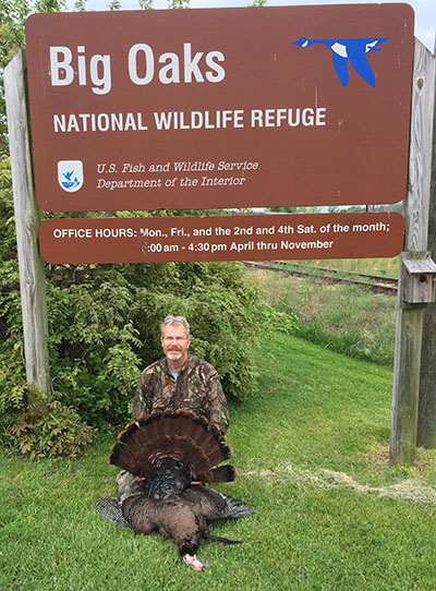 Dr. Joe Robb with a turkey
