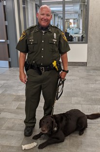 Matt Tholen and his dog