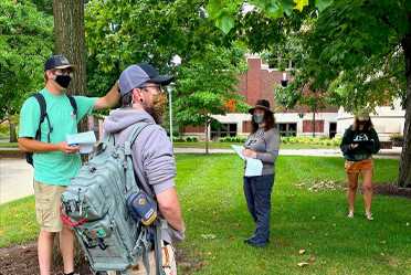 Urban Forestry Students Social Distancing