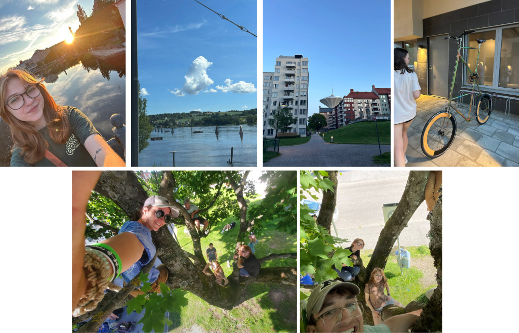 A collage of images from Week 3 of the Sweden Study Abroad trip, including travel from Oslo to Orebro, Norway. 