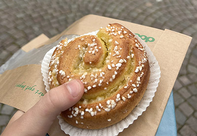 A Fika, a Swedish pastry