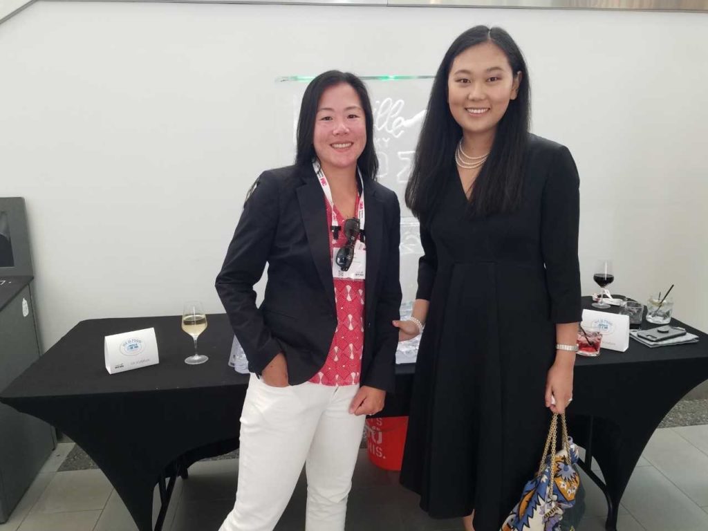 Dr. Feng and her colleague at the banquet reception