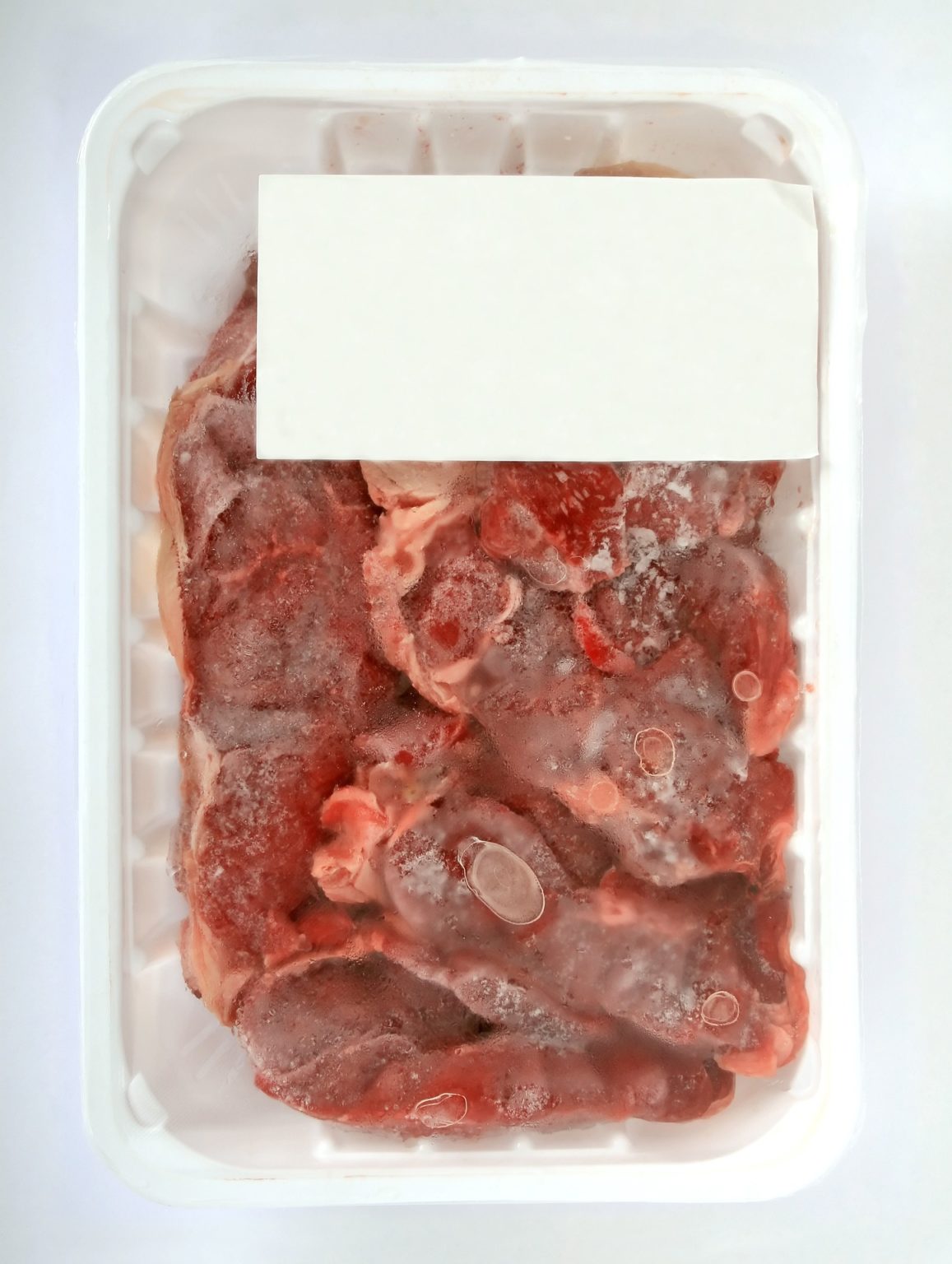 Image of a piece of beef packed
