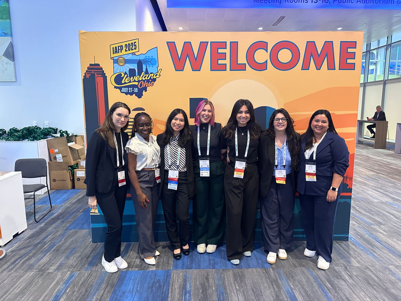 lab members in IAFP conference