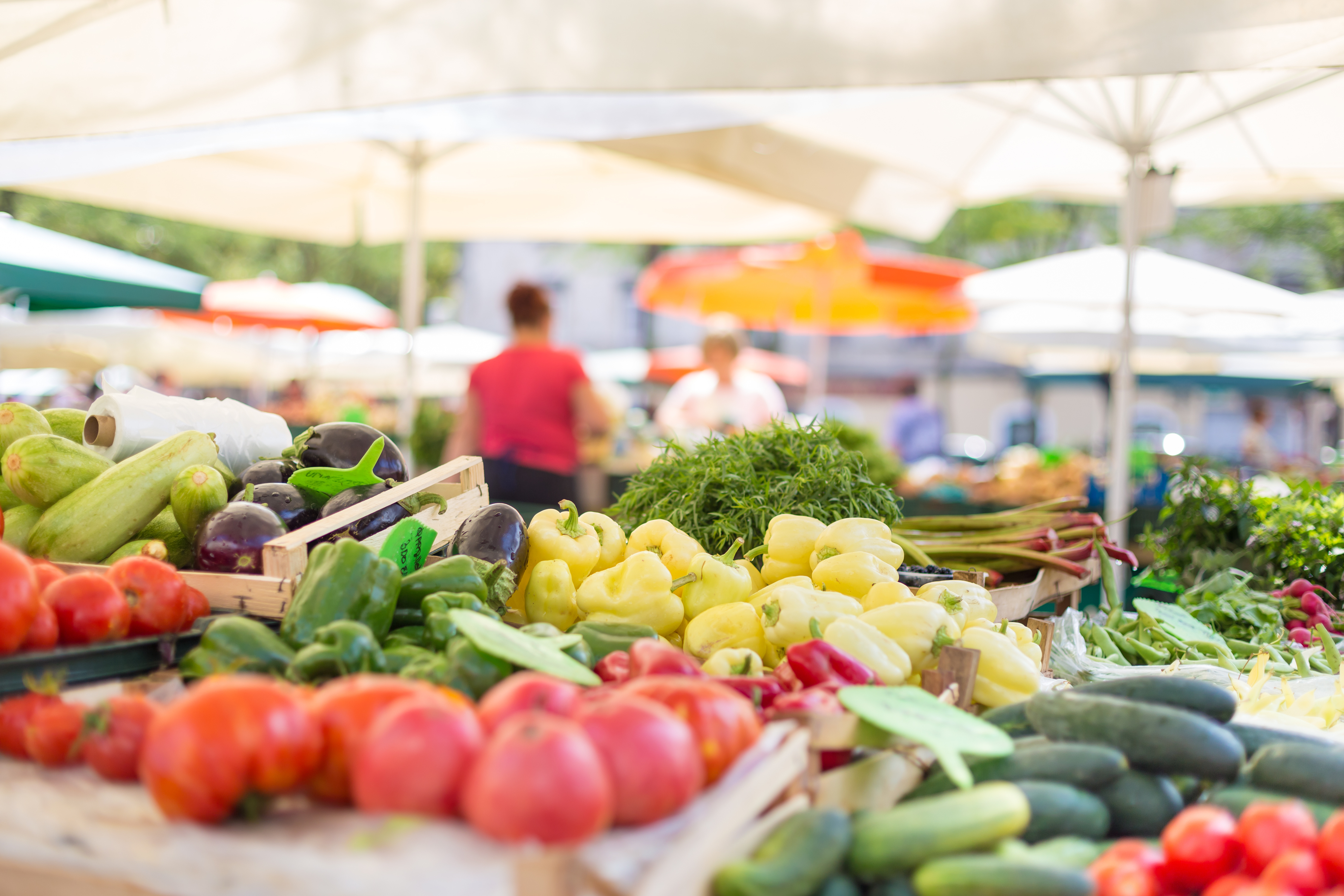 produce in a market