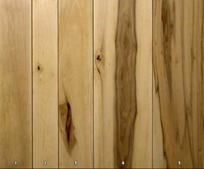 Wood panels made from black gum