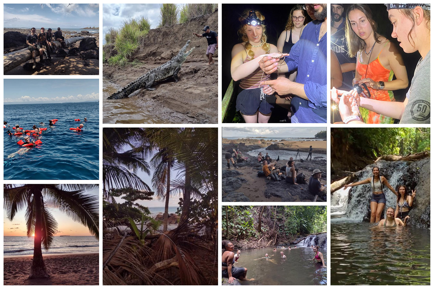 Photos from the beach on the Costa Rica study abroad trip