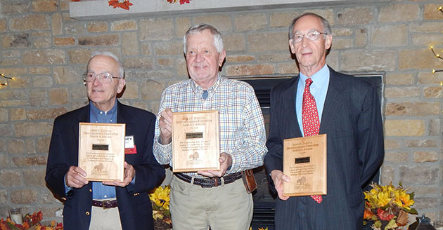 2022 John F. Datena Distinguished Forester Award honorees Burney Fischer, Joe Schuerman Jr., and Ken Day