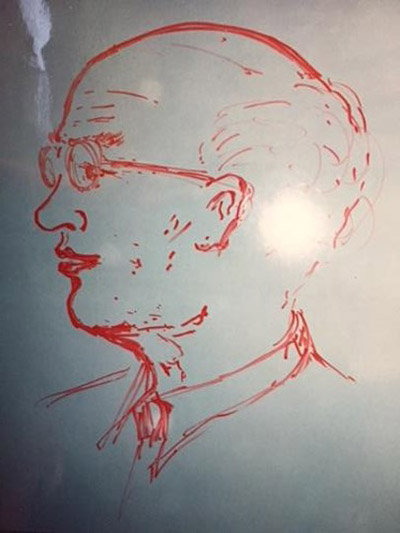 Drawing of Carl Eckelman