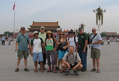 Harvey Holt with the 2006 FNR tour group to China