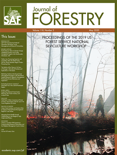 Front Cover of the Journal of Forestry