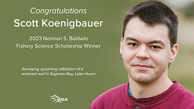 Scott Koenigbauer - IAGLR Baldwin Award recipient