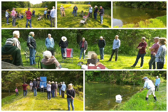 Photos from the fish release event at Martell Forest honoring alumnus and longtime staff member Jerry Stillings