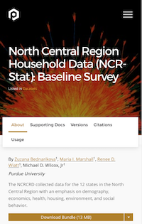 North Central Region Household Data (NCR-Stat)