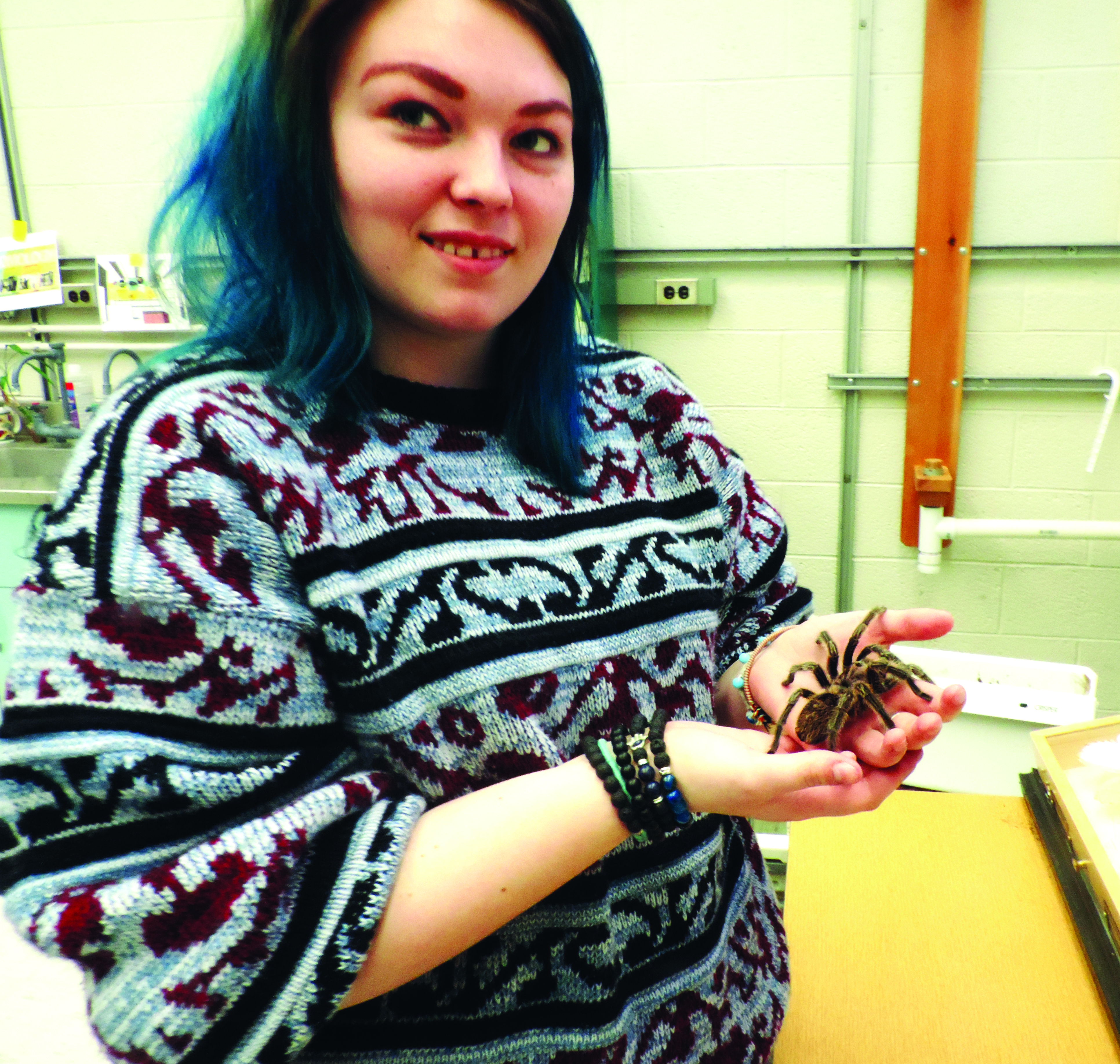 Job involves reaching out with a lot of exotic insects
