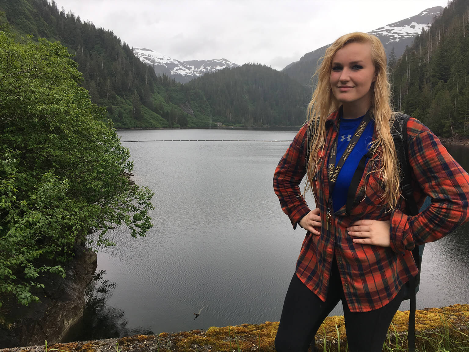 Rachel in Ketchikan, AK on the Misty-Fjord Ranger District of the Tongass National Forest.