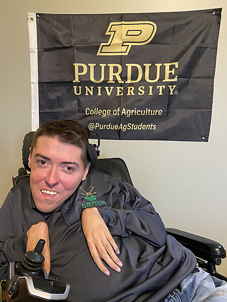 Kyle Albertson will graduate from Purdue’s College of Agriculture on May 15. (Purdue University photo)